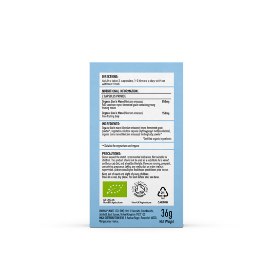 Mushrooms For Life - Lion’s Mane Focus Capsules