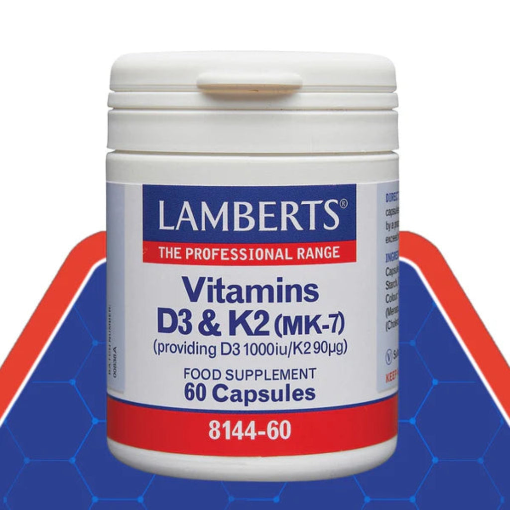 Lamberts Vitamins D3 (1000iu) and K2 (90ug) 60 capsules