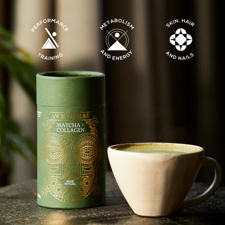 Ancient + Brave - Matcha + Collagen Powder with Lion's Mane