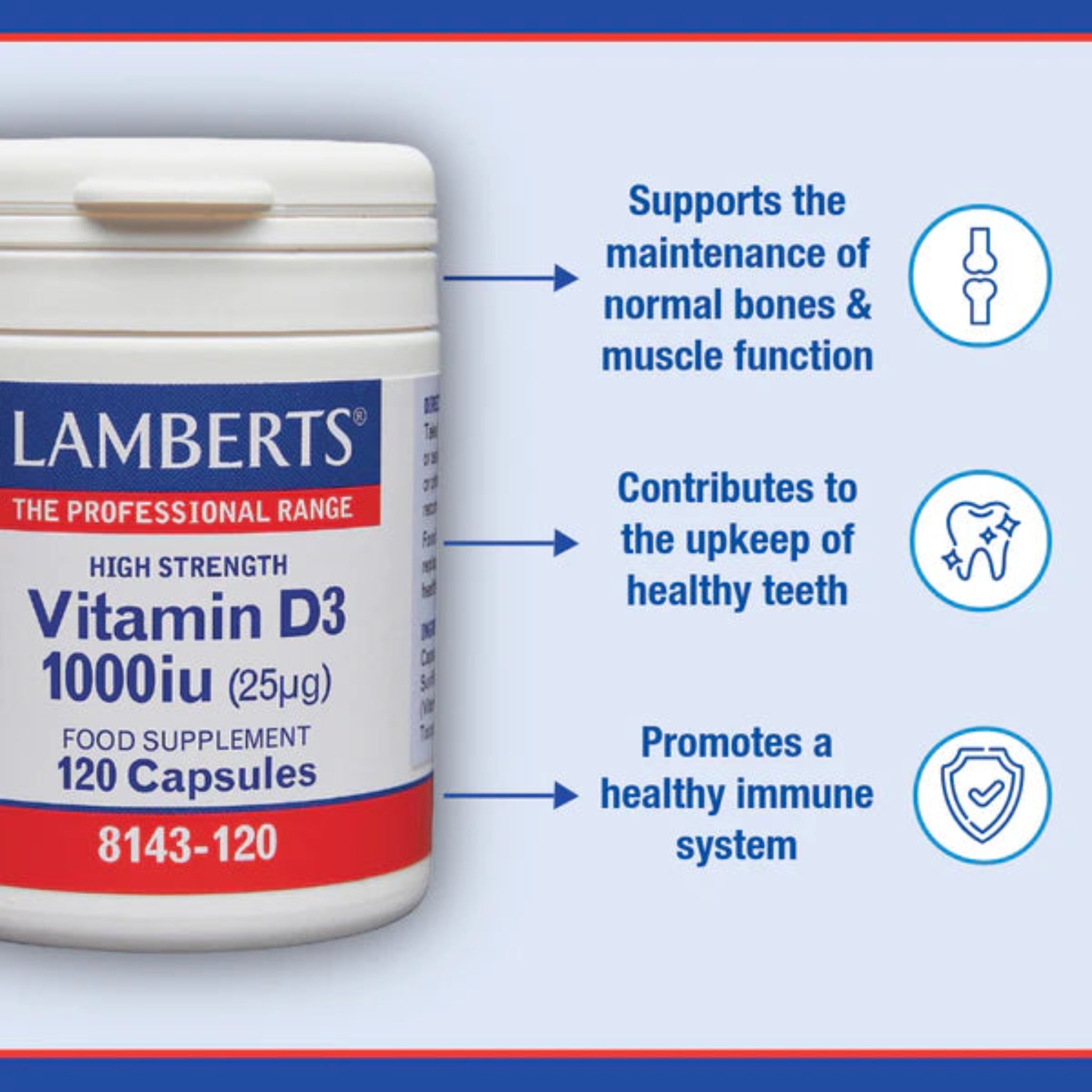Lamberts Vitamin D3 1000iu 120 capsules