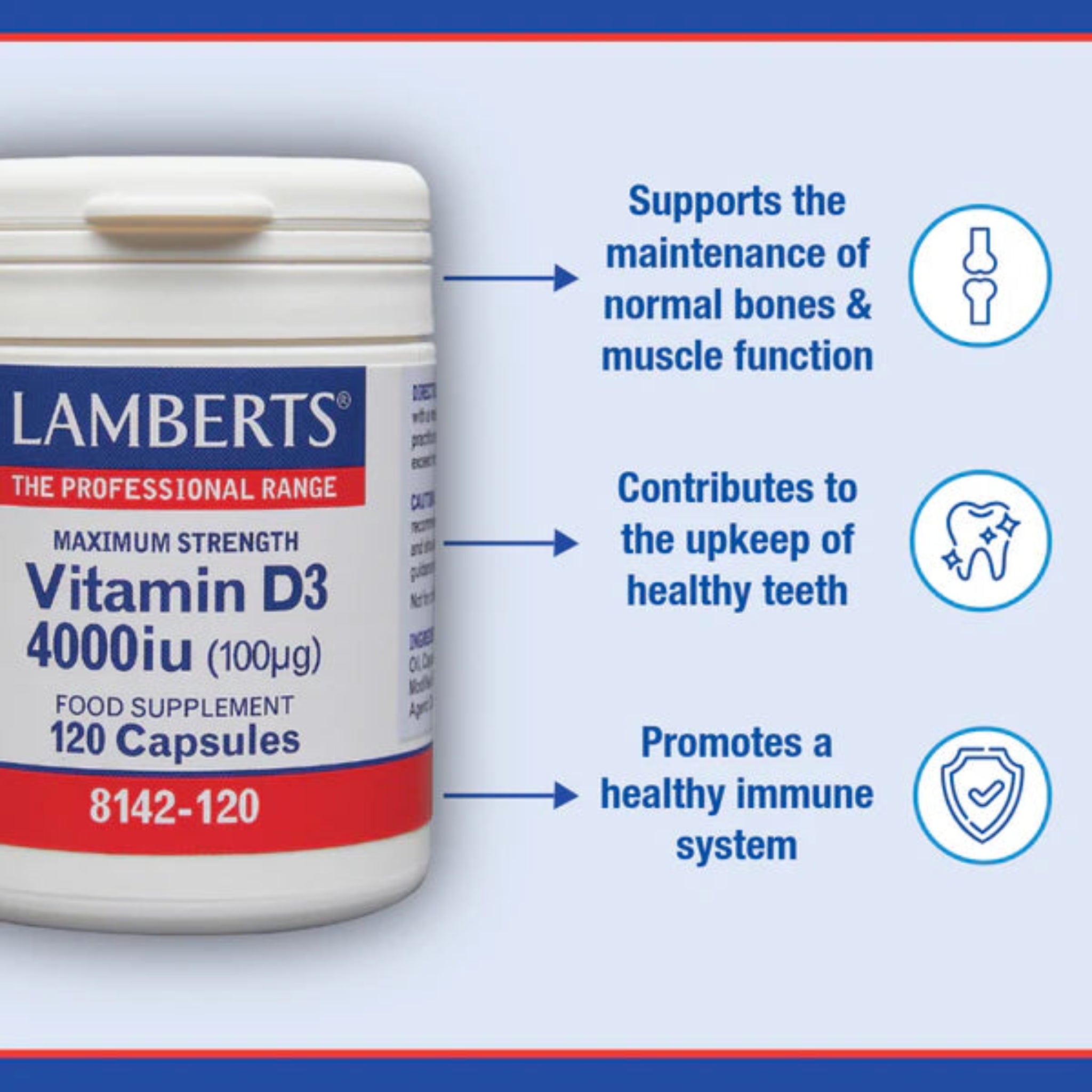 Lamberts Vitamin D3 4000iu 120 capsules