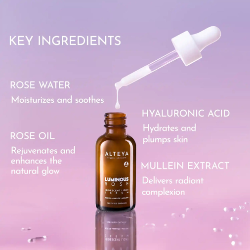 Alteya Organics Luminous Rose Iridescent Light Serum