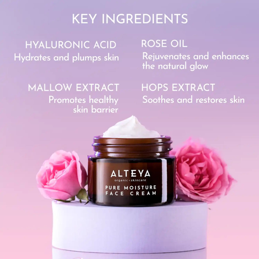 Alteya Organics Luminous Rose Pure Moisture Face Cream