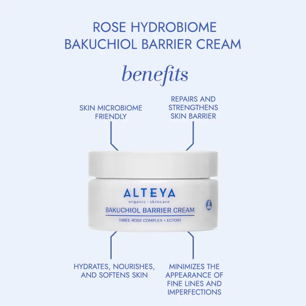 Alteya Organics Bakuchiol Barrier Cream Rose Hydrobiome Cream