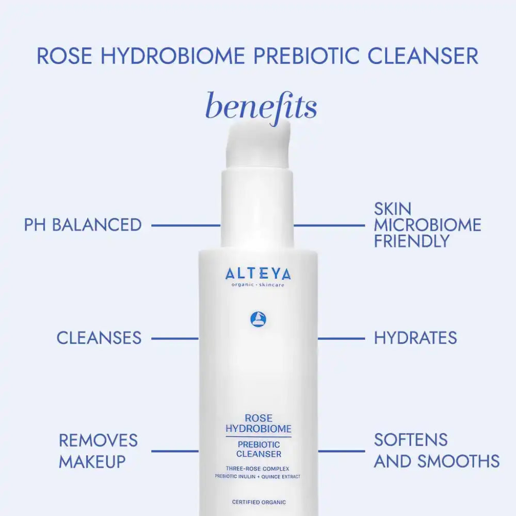 Alteya Organics Prebiotic Cleanser Rose Microbiome