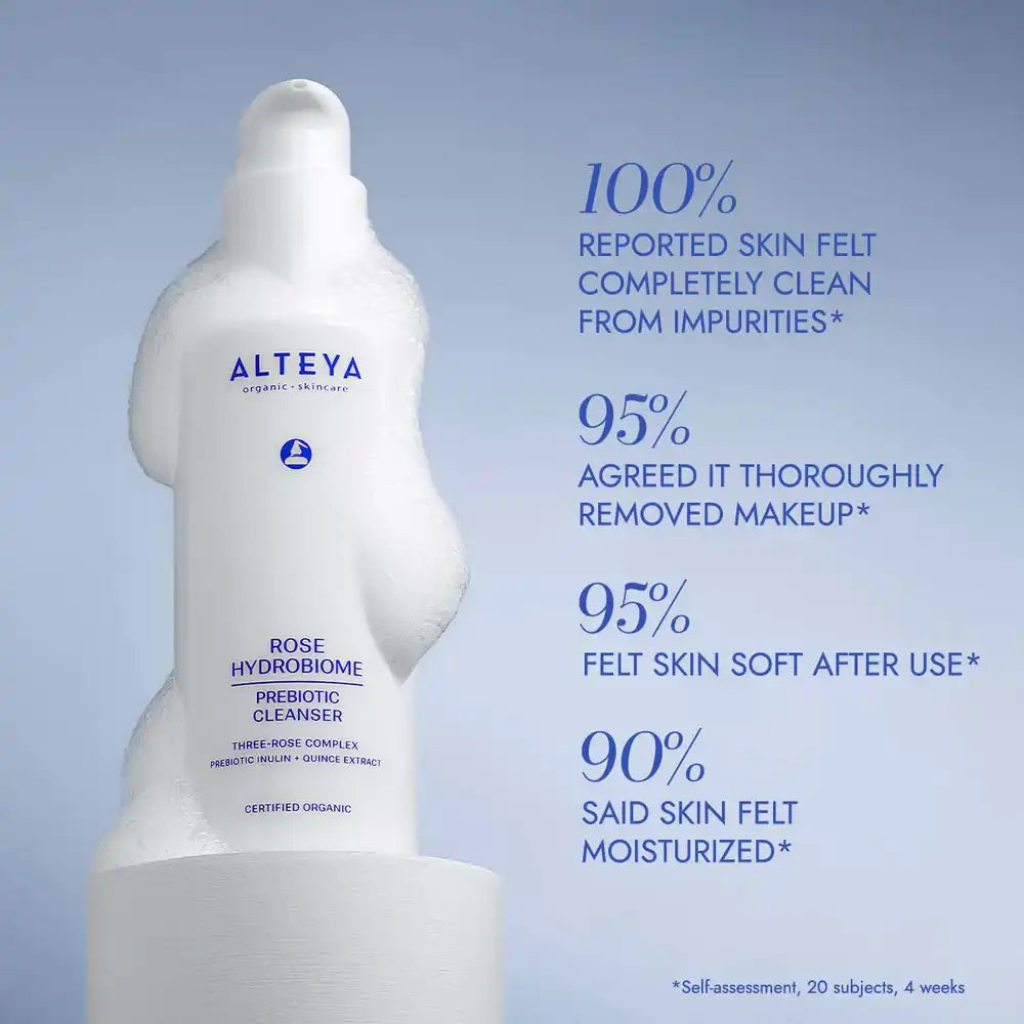 Alteya Organics Prebiotic Cleanser Rose Microbiome