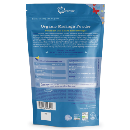 Raw Living Organic Moringa