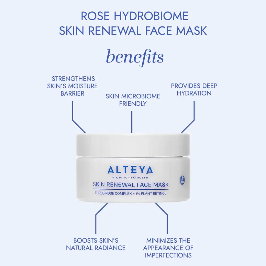 Alteya Organics Renewal Face Mask Rose Hydrobiome