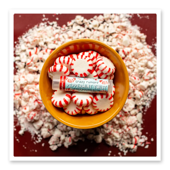 Crazy Rumors Peppermint Twist Lip Balm - Limited Edition
