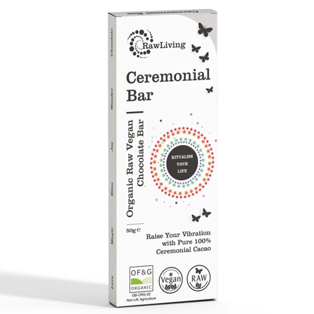 Raw Living Ceremonial Organic Raw Chocolate Bar