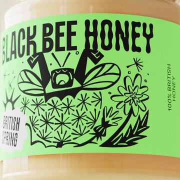 Black Bee Honey - Raw British Set Spring Hiney