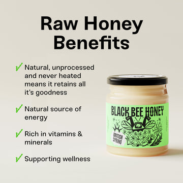 Black Bee Honey - Raw British Set Spring Hiney