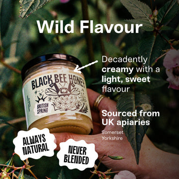 Black Bee Honey - Raw British Set Spring Hiney