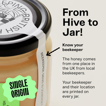 Black Bee Honey - Raw British Set Spring Hiney