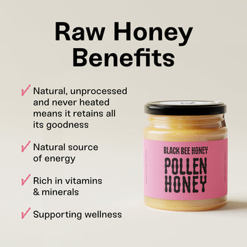 Black Bee Hiney - Raw British Pollen Honey