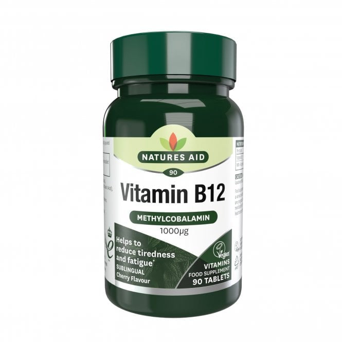 Nature’s Aid Vitamin B12 tablets