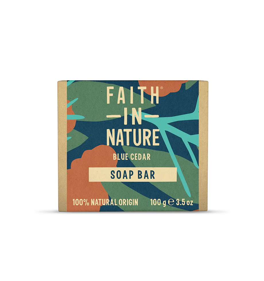 Faith In Nature Blue Cedar Soap Bar