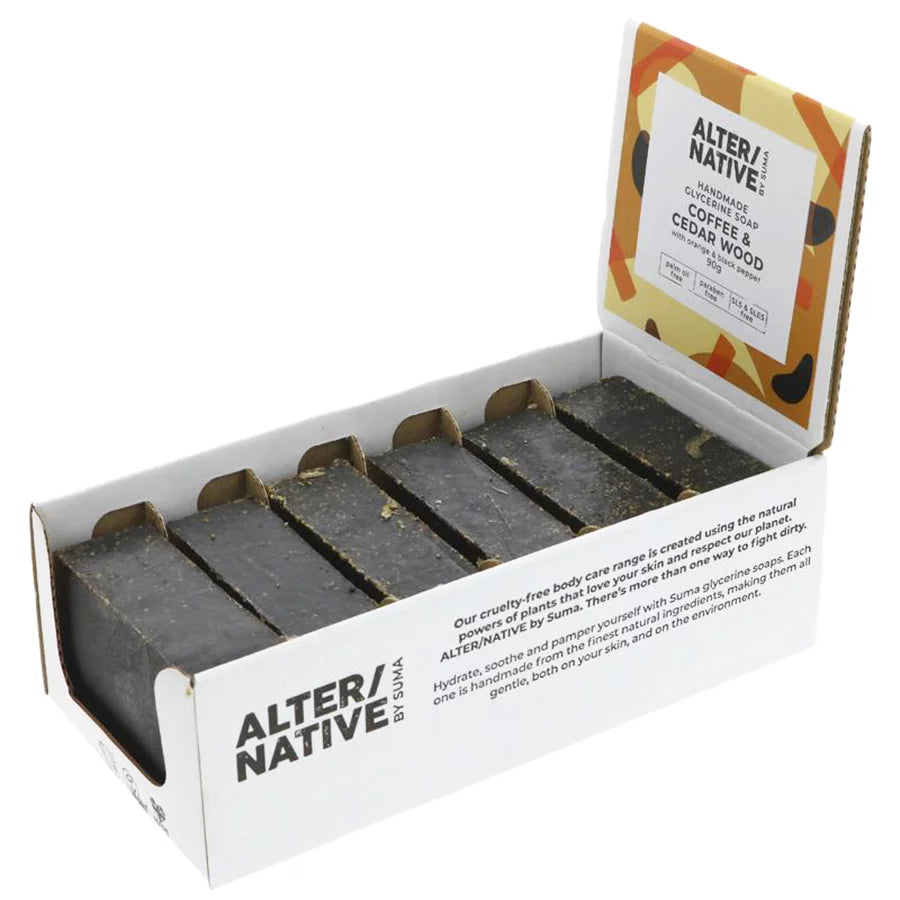 Alter/native by Suma Glycerin Soap Bar - Coffee + Cedarwood