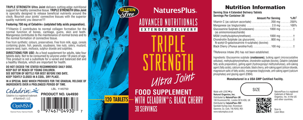 Nature’s Plus Triple Strength Ultra Joint