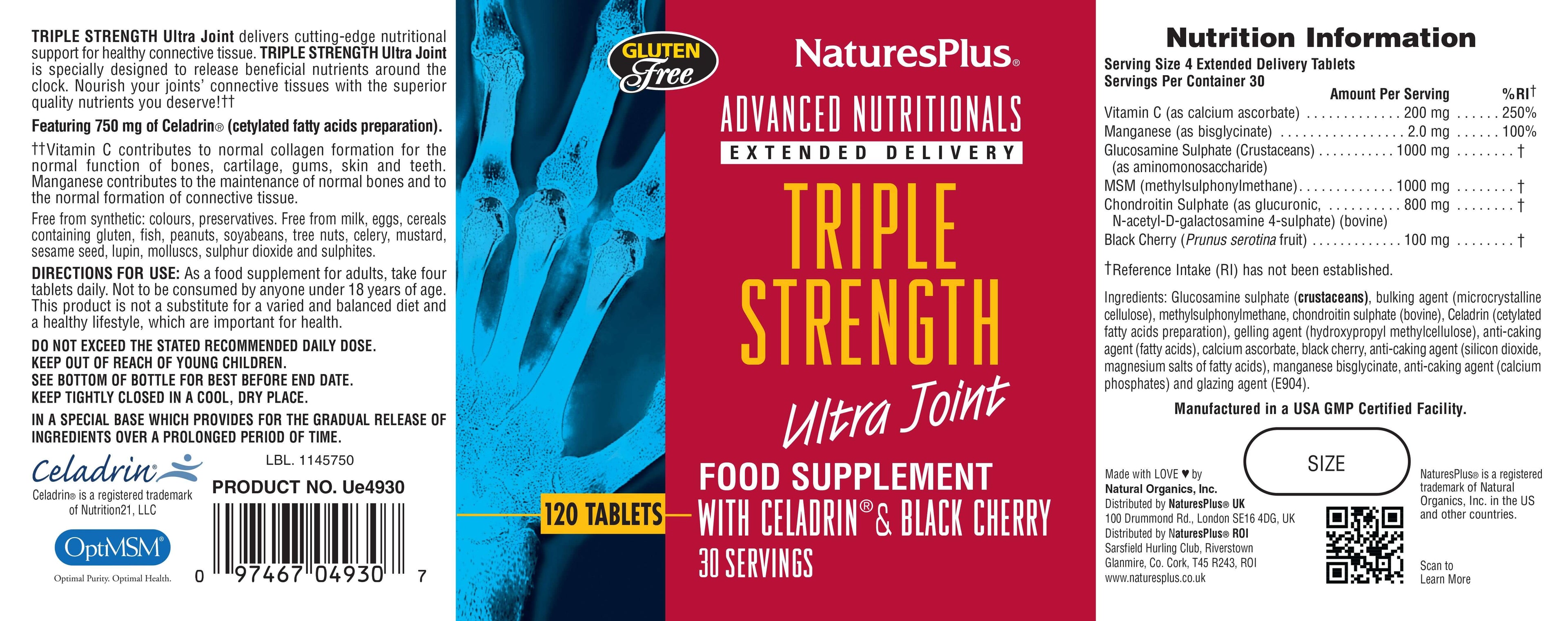 Nature’s Plus Triple Strength Ultra Joint