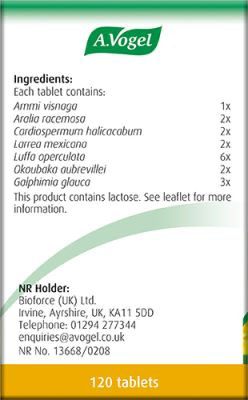 A.Vogel Pollinosan Hayfever Tablets