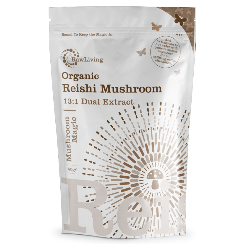 Raw Living Organic Reishi 13:1 Extract Powder