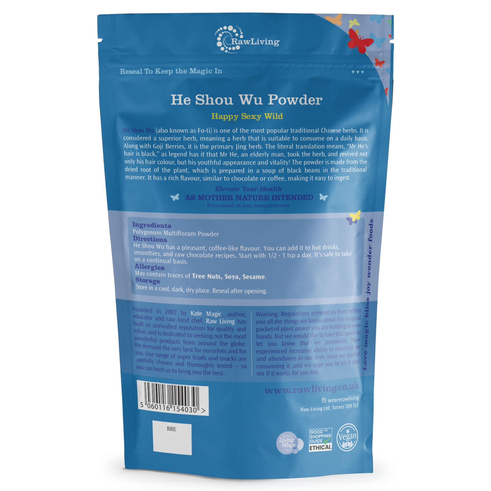 Raw Living He Shou Wu Powder