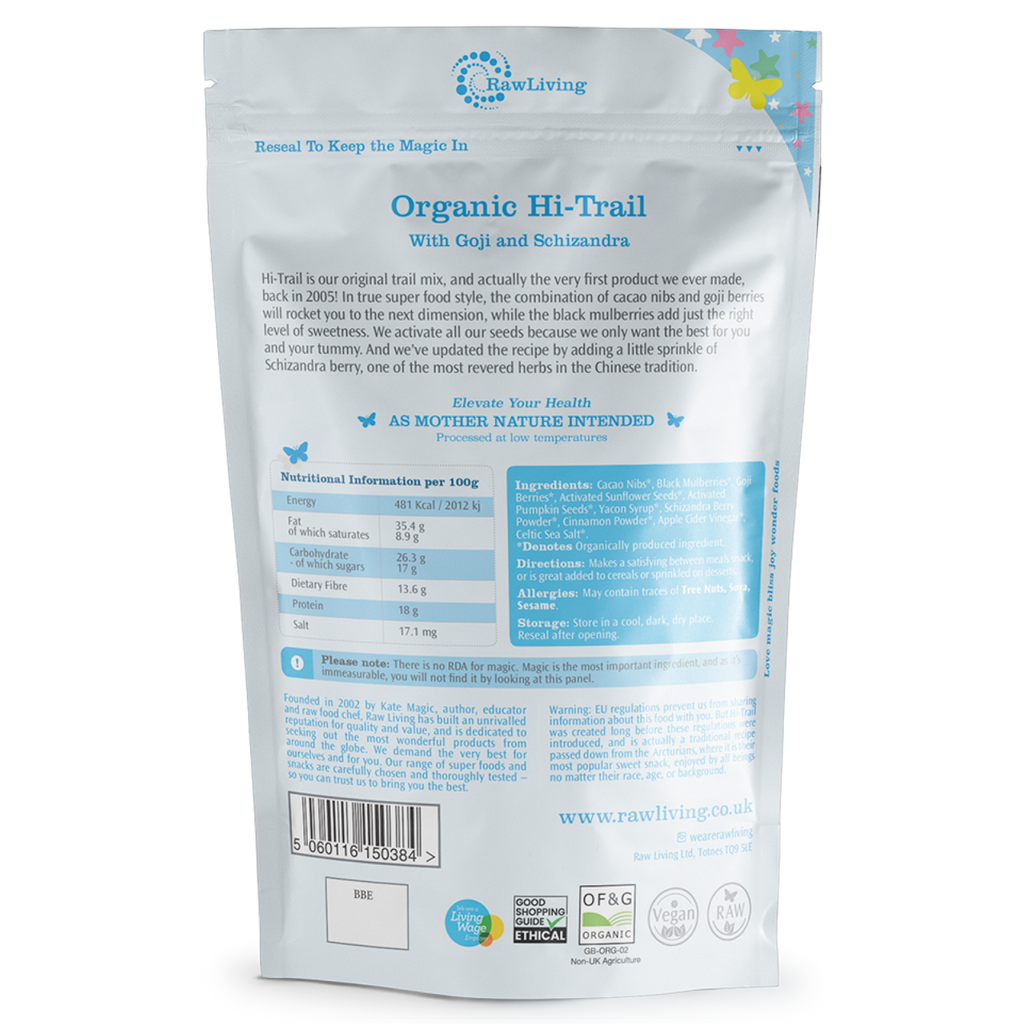 Raw Living Organic Raw Vegan Hi-Trail Mix