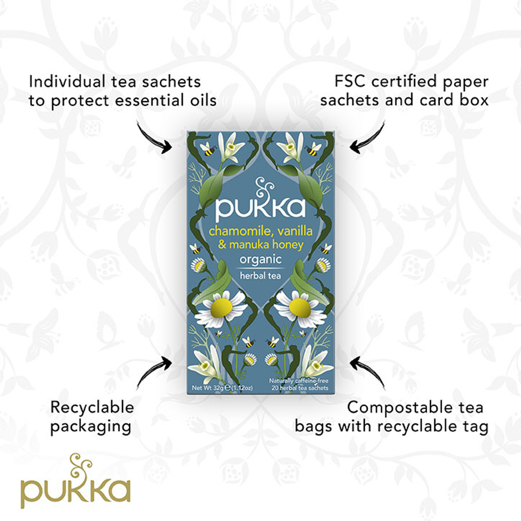 Pukka Herbs - Chamomile, Vanilla & Manuka Honey Tea