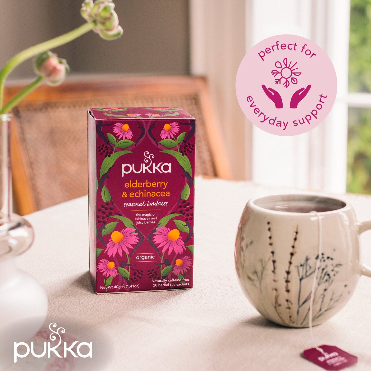 Pukka Herbs - Elderberry & Echinacea Tea