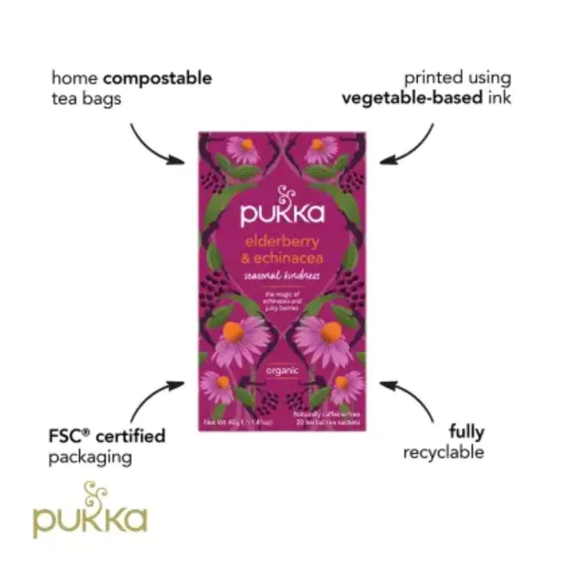 Pukka Herbs - Elderberry & Echinacea Tea