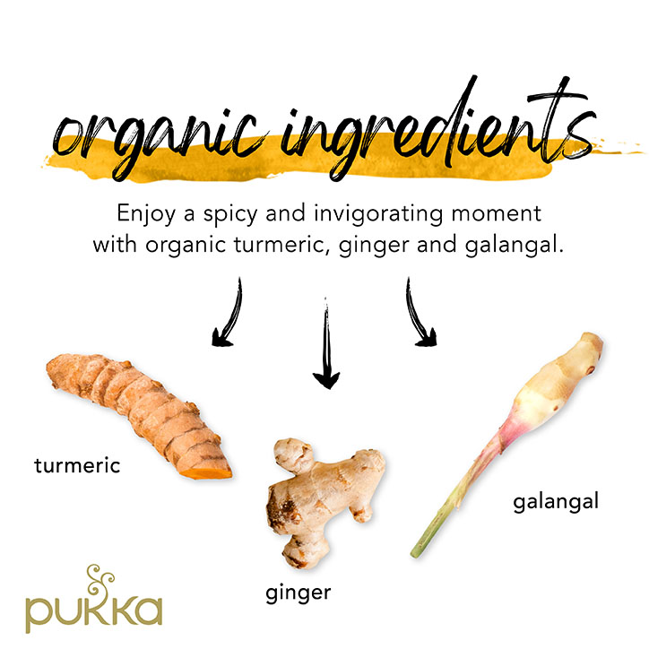 Pukka Herbs  - Turmeric, Ginger & Orange Tea
