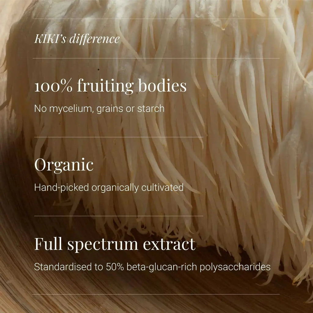 Kiki Health Lion’s Mane Mushroom  Extract Tincture