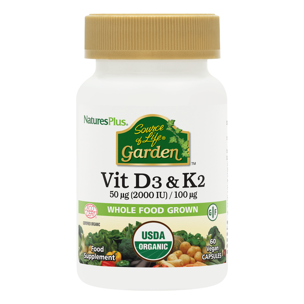 Nature’s Plus Source of Life Garden Vitamins D3 + K2