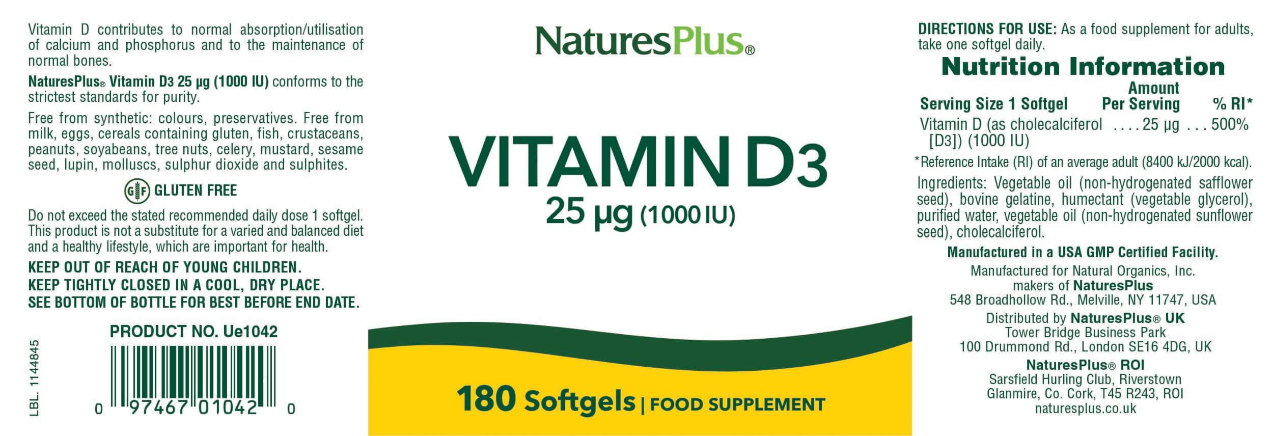 Nature’s Plus Vitamin D3