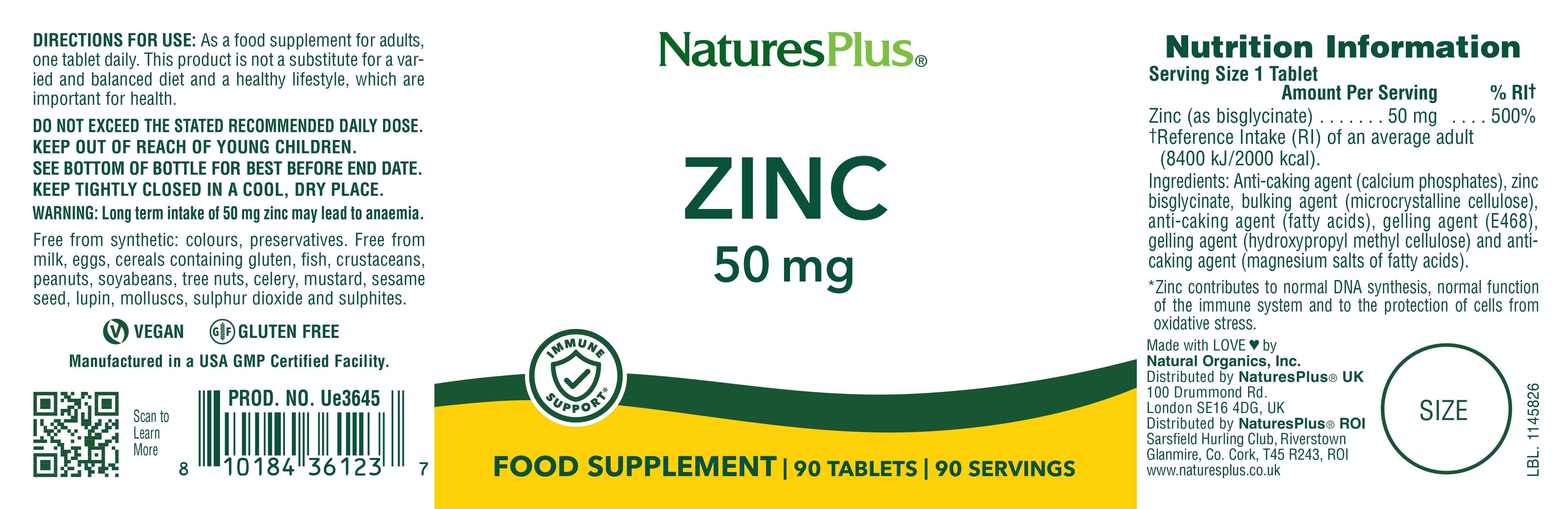 Nature’s Plus Zinc