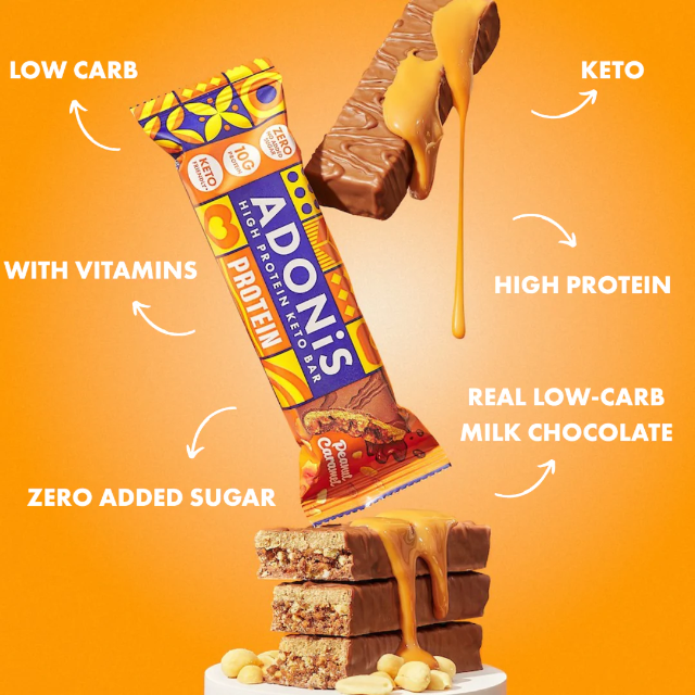 Adonis Caramel Peanut High Protein Bar