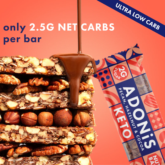 Adonis Pecan + Hazelnut Keto Bars