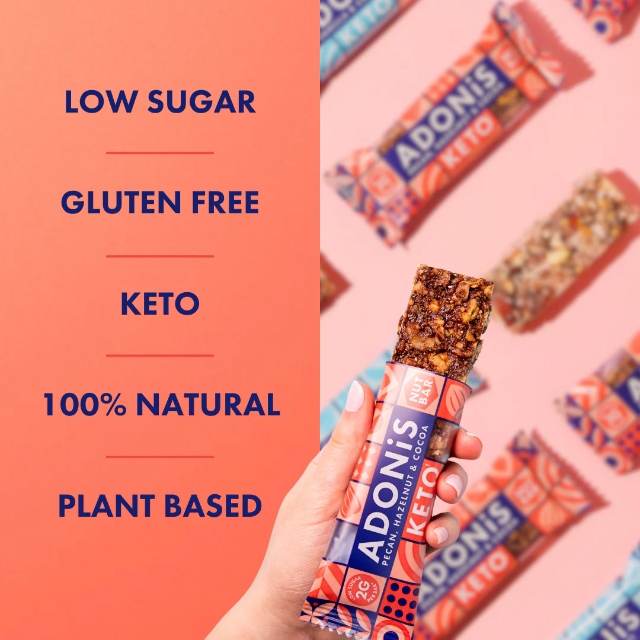 Adonis Pecan + Hazelnut Keto Bars