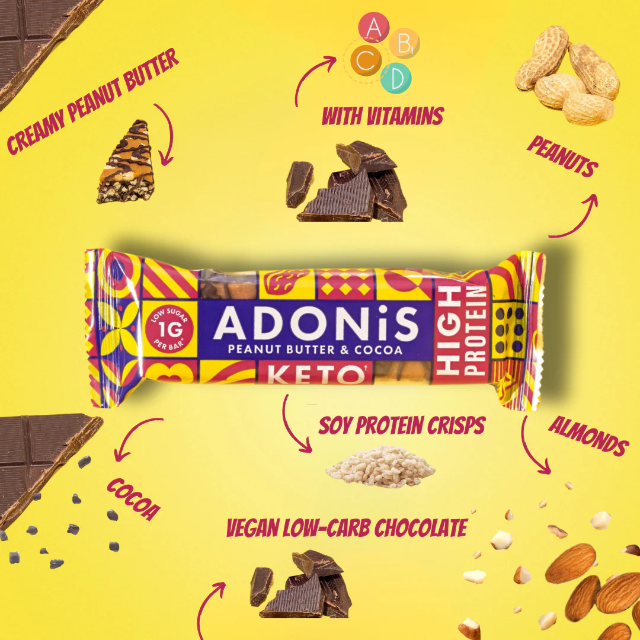 Adonis Peanut Butter Cocoa High Protein Bar