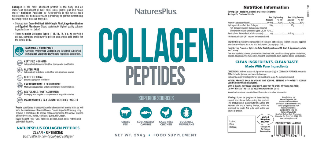 Nature’s Plus Collagen Peptides