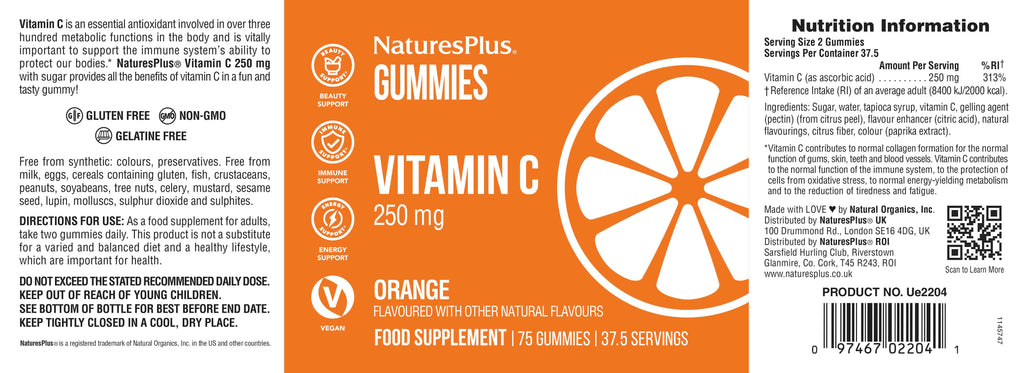 Nature’s Plus Vitamin C Gummies