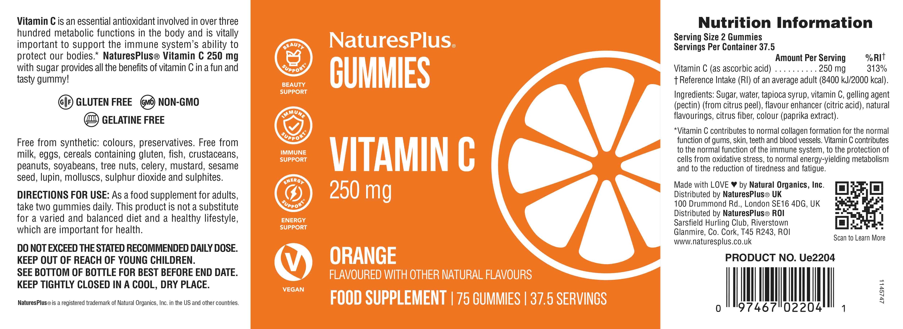 Nature’s Plus Vitamin C Gummies