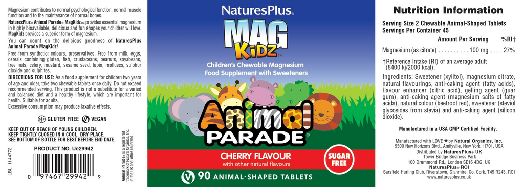 Nature’s Plus Animal Parade MagKidz Children’s Magnesium