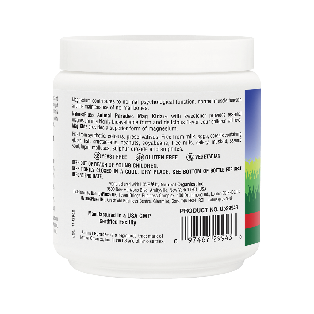 Nature’s Plus Animal Parade Sugar-Free MagKidz Magnesium Powder