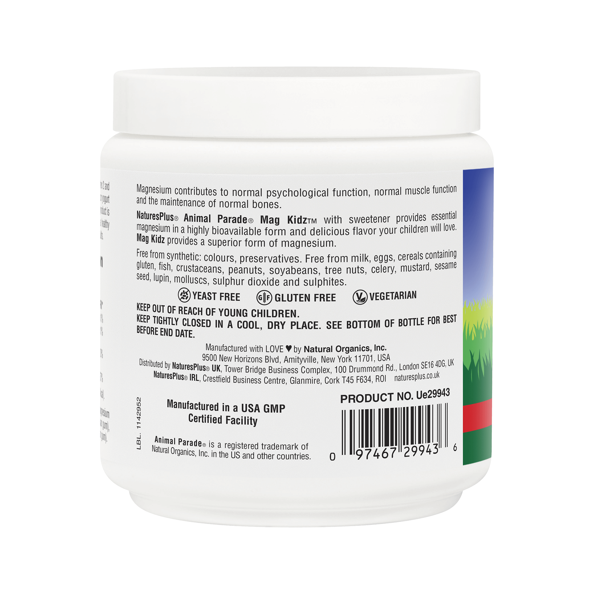 Nature’s Plus Animal Parade Sugar-Free MagKidz Magnesium Powder