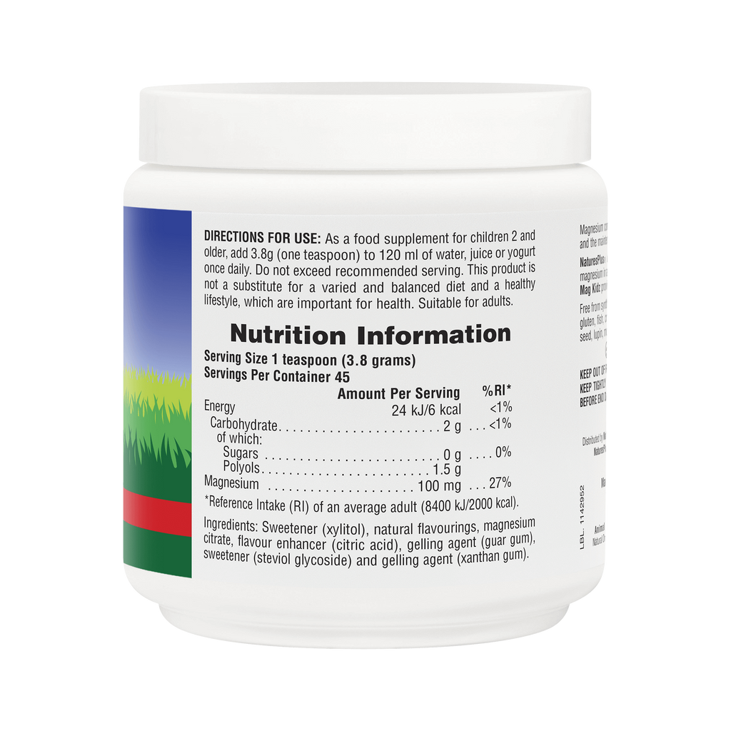 Nature’s Plus Animal Parade Sugar-Free MagKidz Magnesium Powder