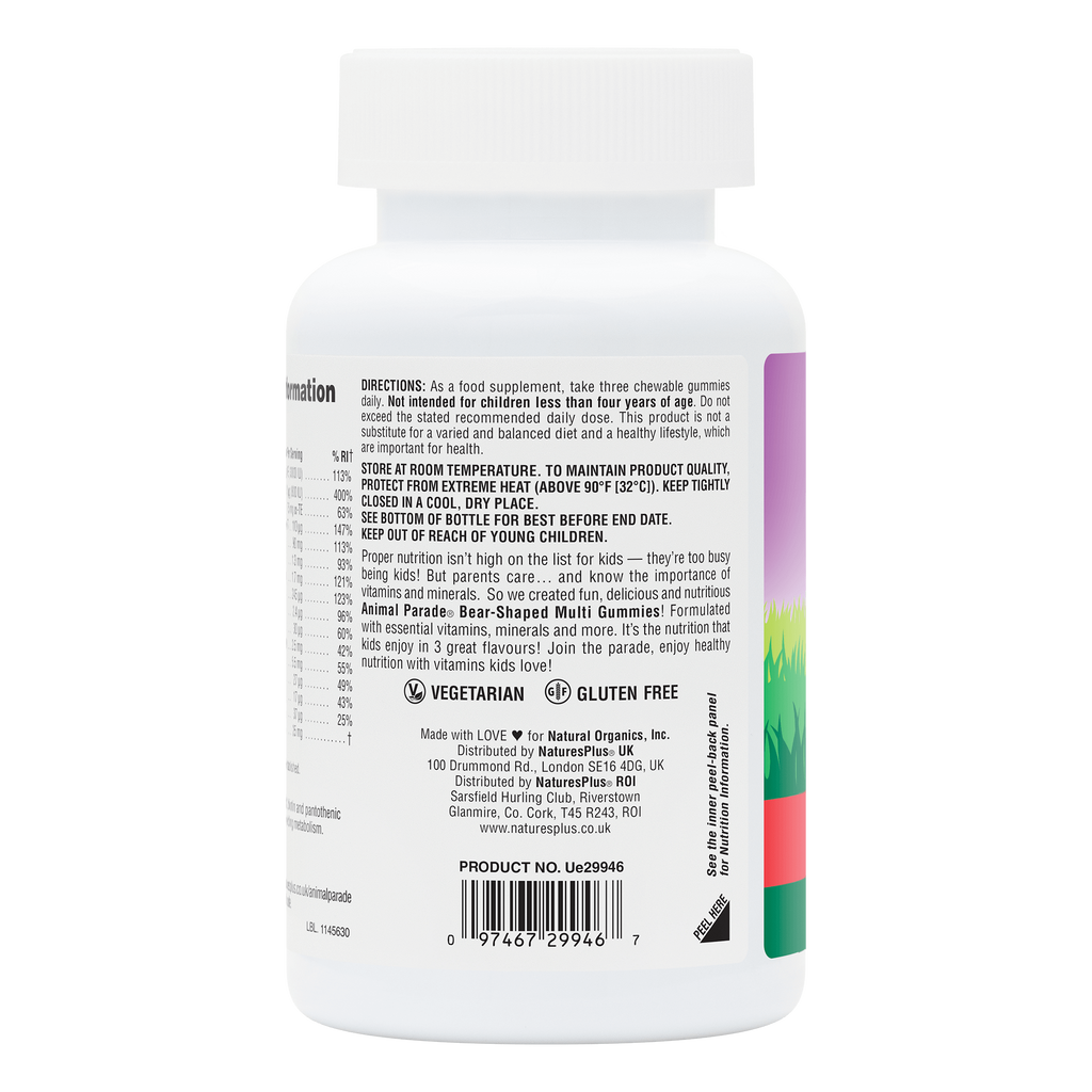 Nature’s Plus Animal Parade Children’s Multi-Vitamin Gummies