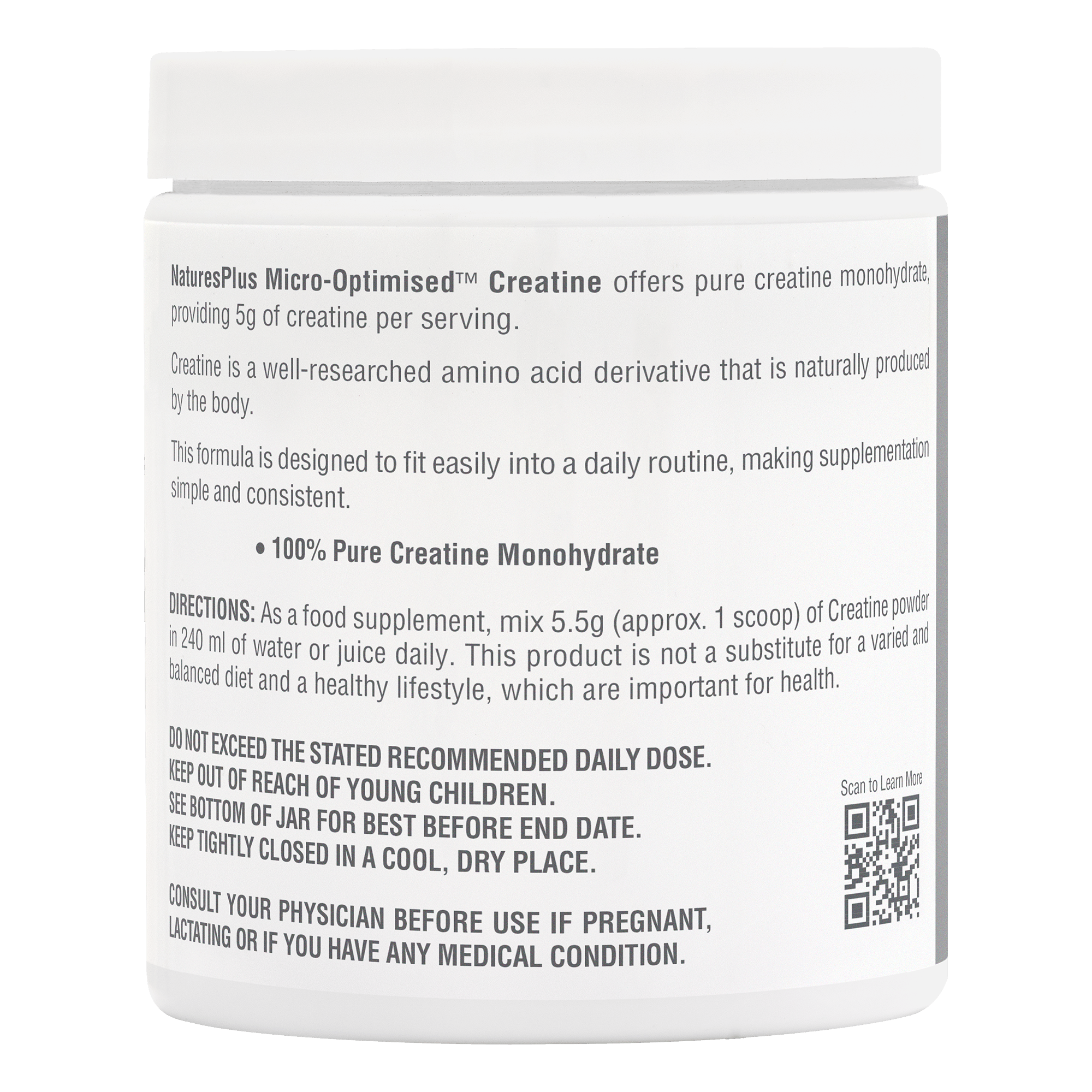 Nature’s Plus Creatine Micro-Optimized Powder
