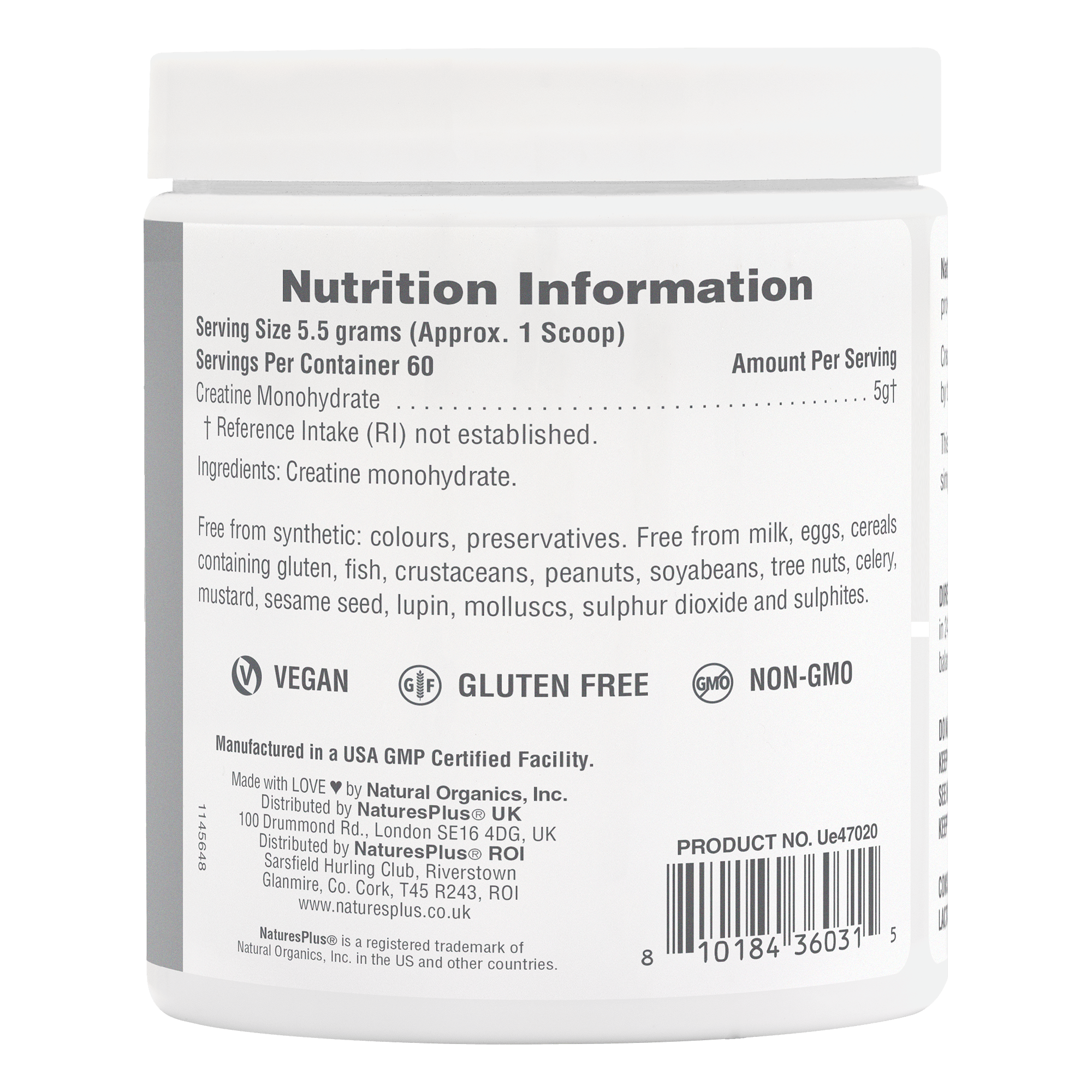Nature’s Plus Creatine Micro-Optimized Powder